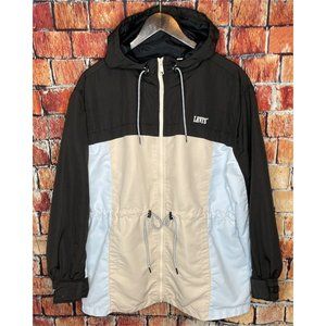 Levi's Strauss & Co Women's XL Hooded Parka Anorak Lined Jacket Colorblock